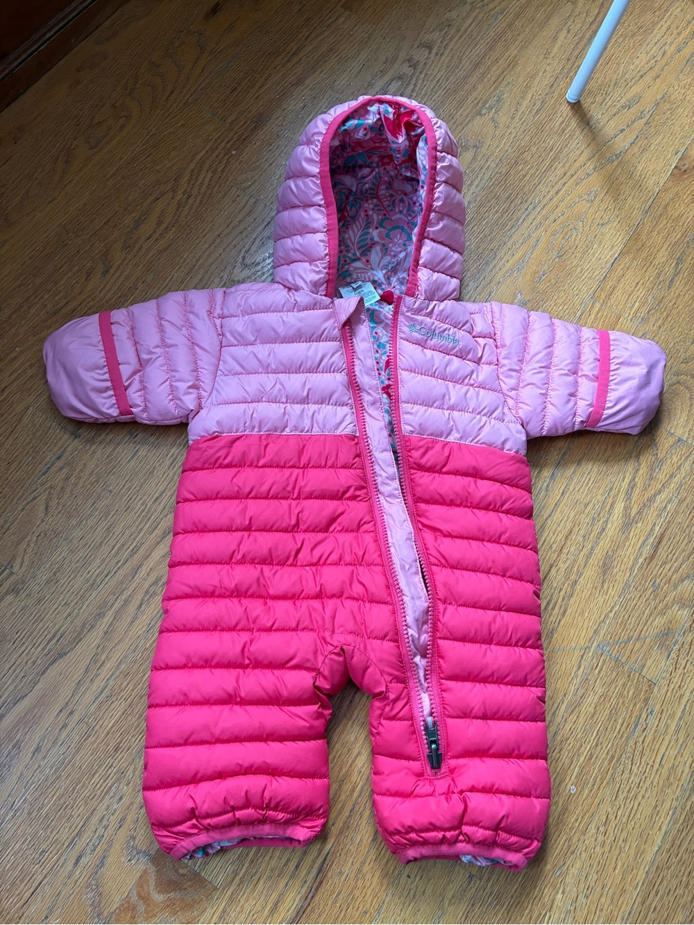 Columbia Pink Baby Puffer Snow Suit
